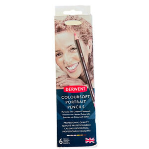 Derwent Coloursoft Portrait Skin Tones Pencil Tin Set